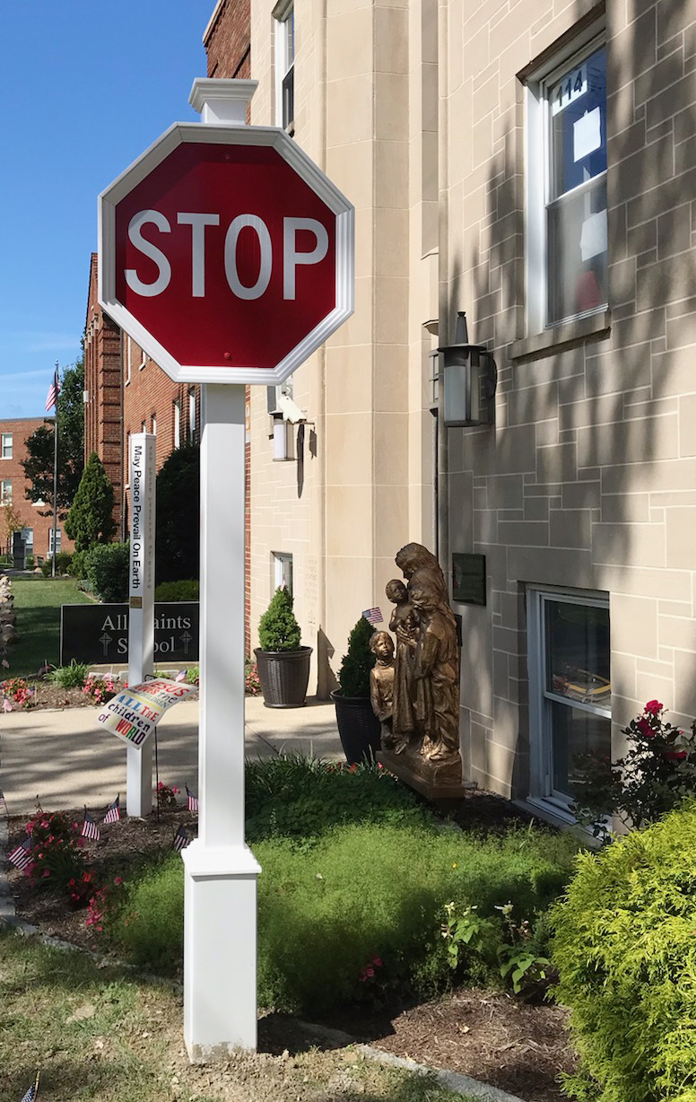 custom stop sign