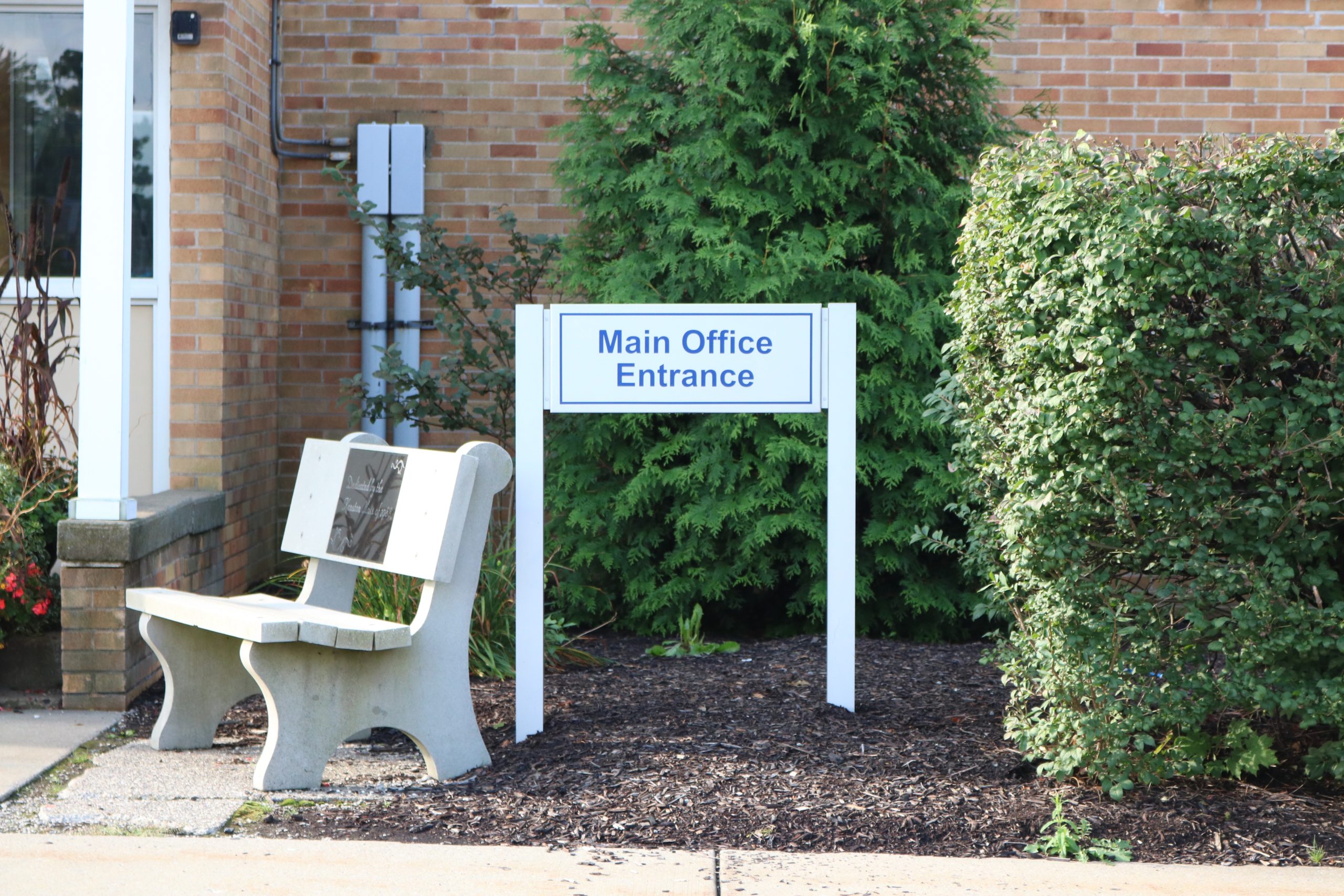 directional campus sign